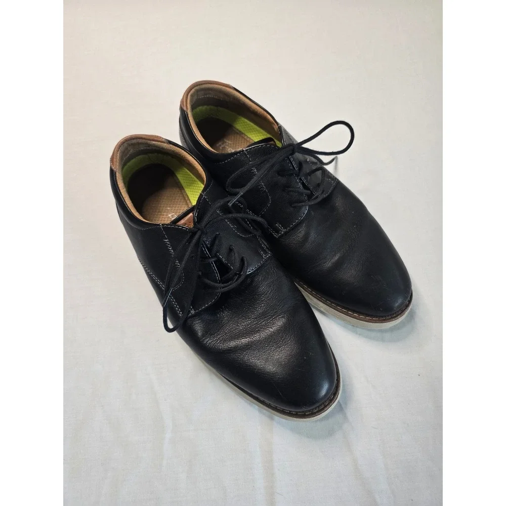 Florsheim Launch Hybrid Plain Toe Oxfords Mens Size 9 Black Leather 14280-001